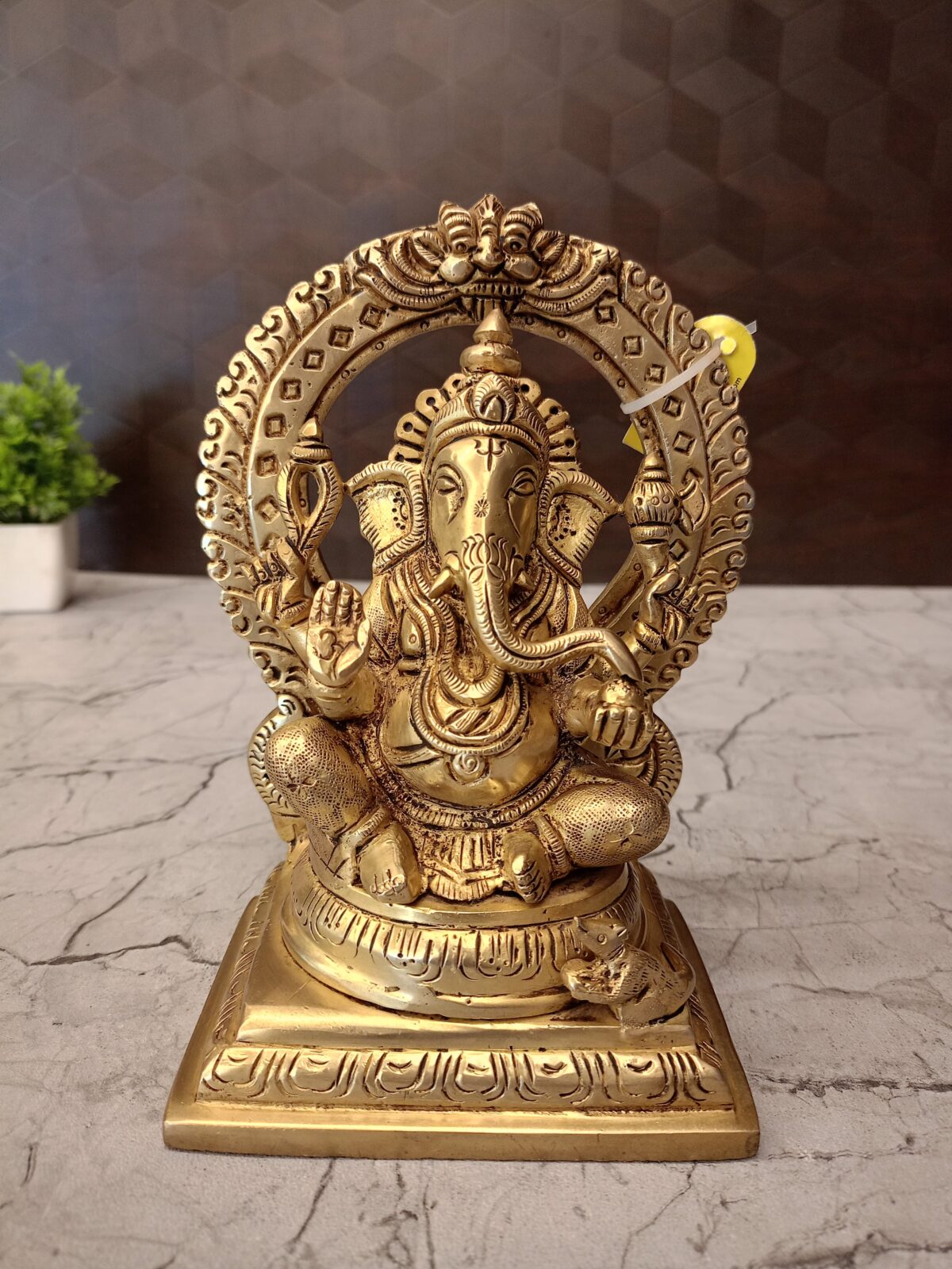 brass arch ganesha idol pooja gift vgocart coimbatore india3 scaled