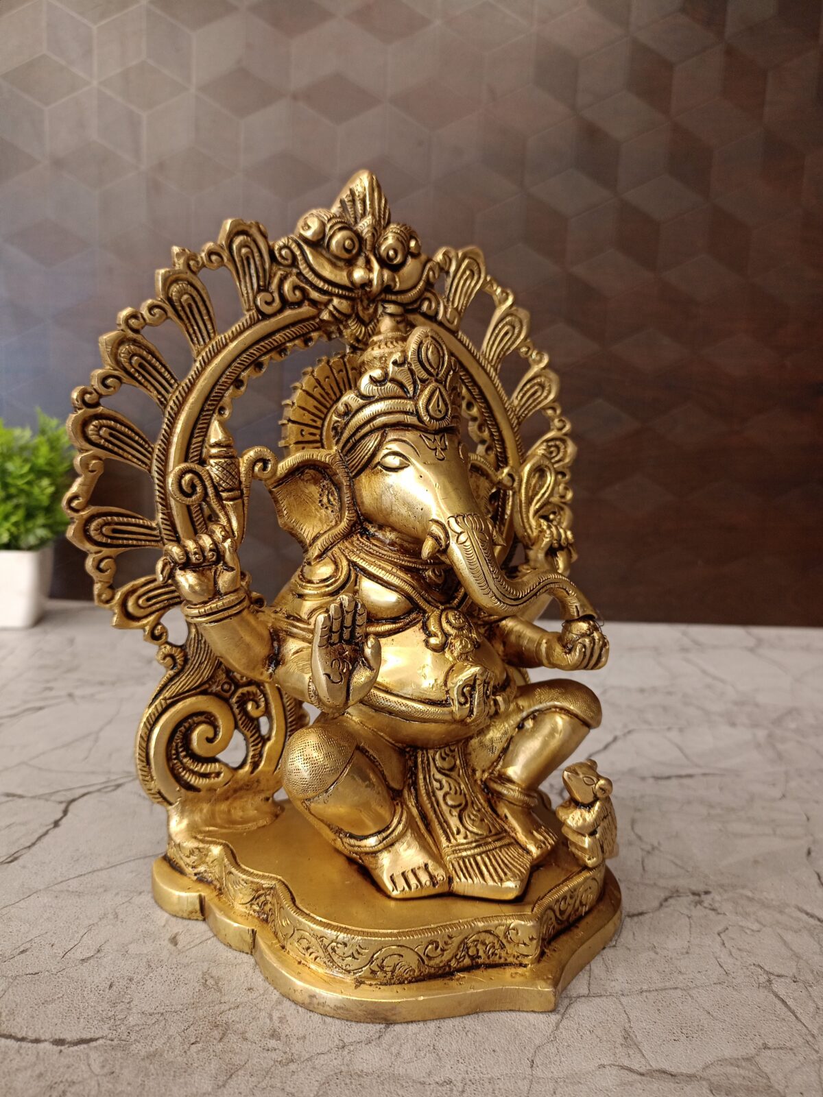 brass arch ganesha statue pooja gift vgocart coimbatore india1 scaled