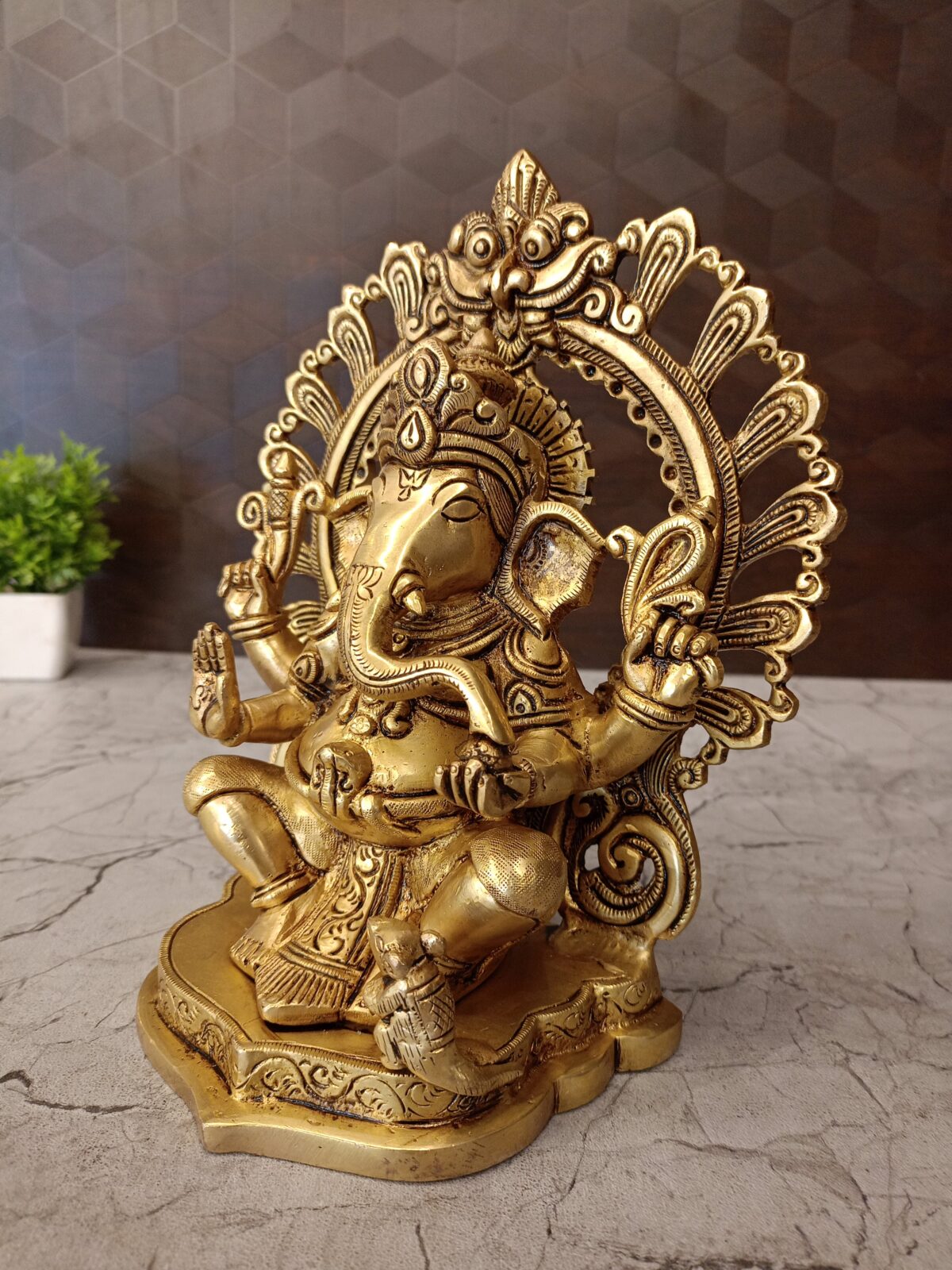 brass arch ganesha statue pooja gift vgocart coimbatore india2 scaled