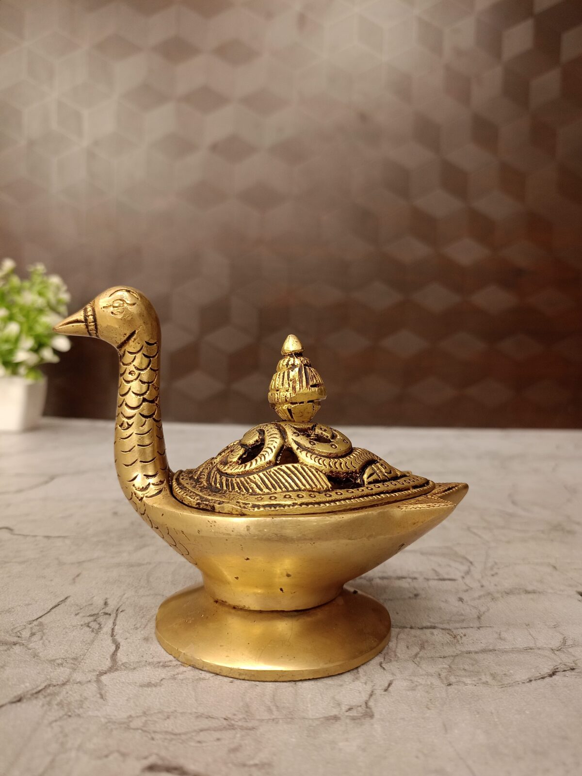 brass duck doop holder pooja gift vgocart coimbatore inida scaled