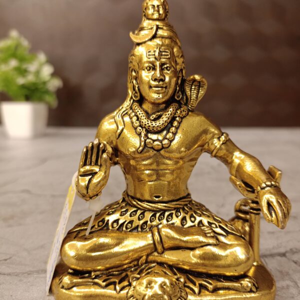 Brass Fine Art Shiva Statue 4"